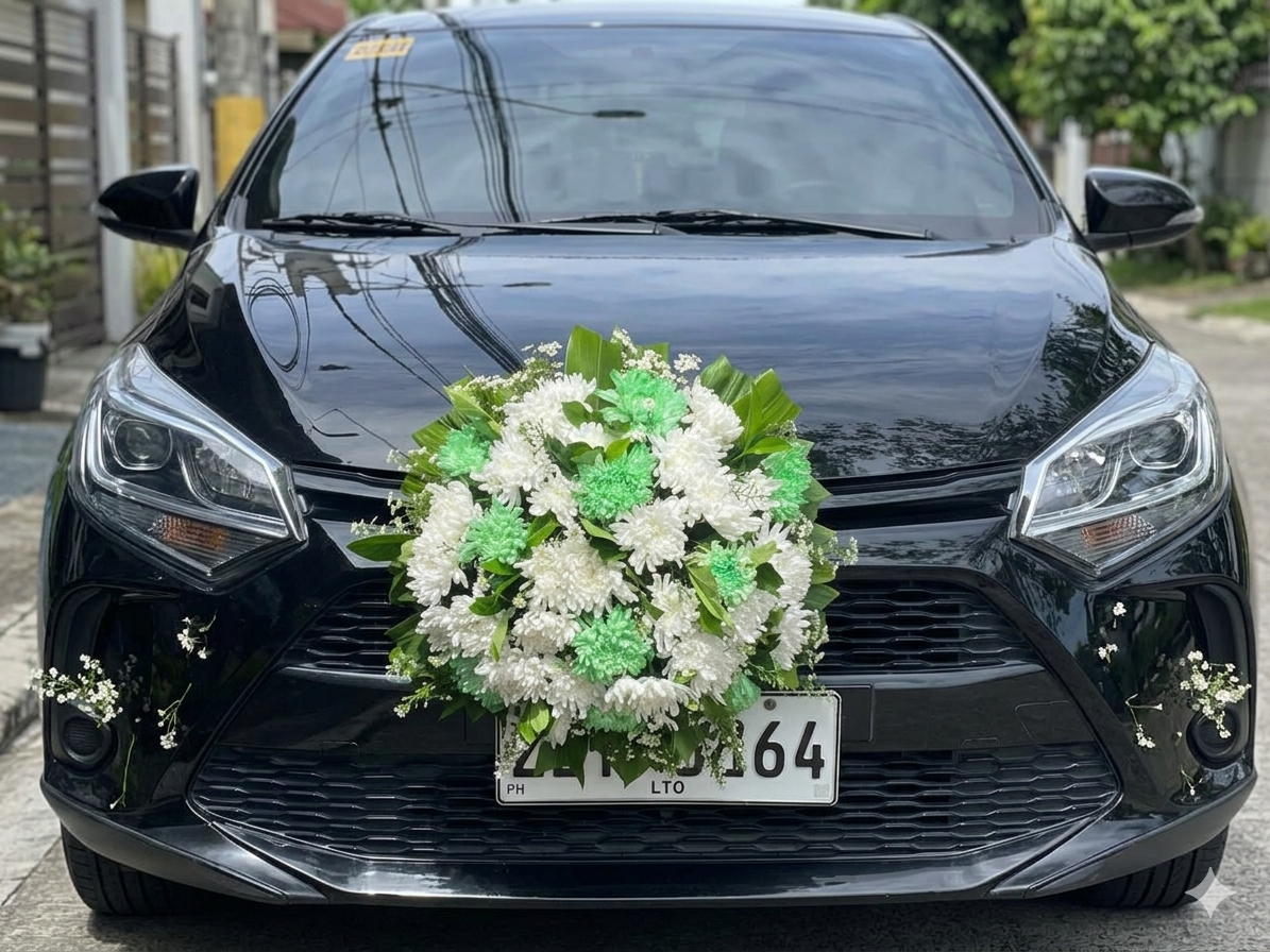 The Emerald Journey Car Flower
